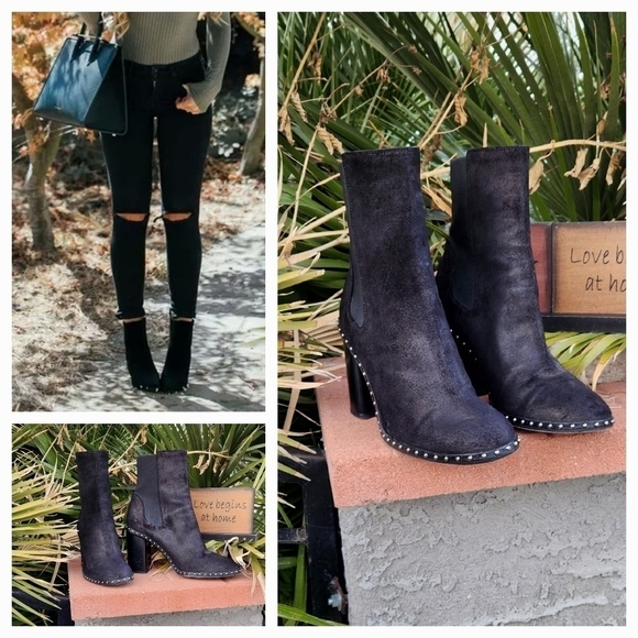 rag & bone Shoes - Rag and Bone black suede‎ studded boots